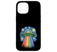 Van Gogh Starry Night LGBTQ Gay Pride soutient Ufo Frog Coque pour iPhone 15