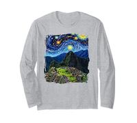 Van Gogh Starry Night Machu Pichu Inca City Peru Travel Manche Longue