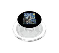 Van Gogh Starry Night Saluki Dog Art Canine Lover PopSockets PopGrip pour MagSafe