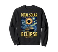 Van Gogh Starry Night Total Solar Eclipse Cruise Spain 2026 Sweatshirt