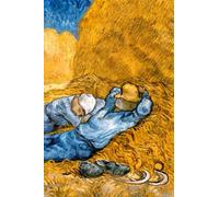 Van Gogh The Siesta (1890), 120 Pages, 6” x 9” Lined Paper Journal/ Diary/ Notebook, Paperback cover: Ideal for journaling, writing and note-taking. Diary for Art Lovers, Adults, College Students