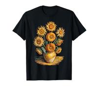 Van Gogh Tournesols Art Vintage Fleurs Jaune Peinture T-Shirt