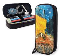 Van Gogh ? Trousse À Crayons En Cuir, Trousse À Crayons, Sac De Papeterie, Boîte De Rangement Portable De Bureau, Boîte À Cosmétiques, Dossier