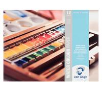 Van Gogh Watercolour Paper Block, 140lb, Papier blanc, 12 feuilles, 9.4" x 12.6"