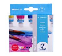 Van Gogh Watercolour Primary Mixing Set - 5 x 10 ml Tubes - Couleurs brillantes pour artistes - Haute pigmentation et résistance à la lumière