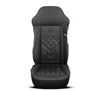 Van Gros Camions Ensembles Housses Siège Auto Conducteur de Siège Compatible avec pour DAF XF XG/XG+ XD CF LF MX-11 MX-13 2001-2026 1SEAT,Style A Left-Black Napa