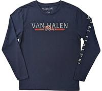 Van Halen - "84 Tour" T-shirt unie homme/femme manches longues RO9407 (XXL) (Bleu marine)