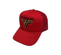 Van Halen Casquette De Baseball Text Band Logo Nouveau Officiel Rouge Trucker Size One Size