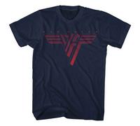 Van Halen 'Classic Logo' (Bleu) T-Shirt - OFFICIEL