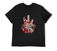 Van-Halen-Guitar-Concert T-Shirt Funny Cotton Retro 90s T-Shirt White Black L