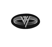 Van Halen Silver Oval Hard Rock Band Écusson Patch en fer brodé sur accessoire