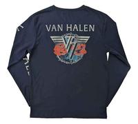 Van Halen T Shirt 84 Tour Nouveau Officiel Unisex Navy Bleu Long Sleeve