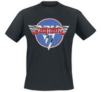 Van Halen T Shirt Chrome Band Logo Nouveau Officiel Homme Noir Size L