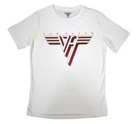 Van Halen T-shirt classique en coton avec logo pour femme, BLANC, XL
