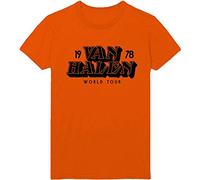 Van Halen - T-Shirt # XL Unisex Orange # World Tour '78 [Import]