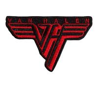 Van Halen Tissu Logo patchs à repasser (taille unique) (noir, rouge)