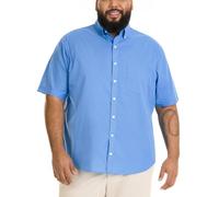 Van Heusen Chemise à Carreaux boutonnée à Manches Courtes infroissables Bas, Bleu Riviera, 3XL Grande Taille Homme