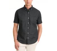 Van Heusen Chemise à Manches Courtes sans Plis pour Homme - Noir - Taille S