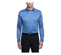 Van Heusen Chemise habillée Coupe Droite col Flexible Extensible uni, Bleu (Dusty Blue), 42 cm Hals 81 cm-84 cm Ärmel Homme