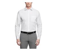 Van Heusen Chemise habillée en Popeline Unie à col étendu pour Homme Coupe régulière, Blanc, 16 Neck / 32-33 Sleeve