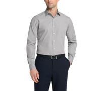 Van Heusen Chemise habillée en Popeline Unie Homme Gris Pierre Col 38 cm Manche 81–84 cm