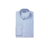 Van Heusen Chemise Pinpoint à Rayures et col boutonné - Coupe régulière - pour Homme - Bleu - 41 cm Cou 81 cm- 84 cm Manche