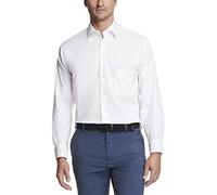 Van Heusen Chemises habillées en Satin Extensible uni Coupe Classique, Blanc, 16.5 Neck / 32-33 Sleeve Homme