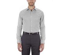 Van Heusen Dress Shirt Regular Fit Flex Collar Check Chemise, Granite, 41 cm Cou 91 cm-94 cm Manche Homme