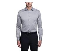 Van Heusen Chemise habillée Coupe régulière col Flexible Extensible Solide, Brume Grise, L Homme