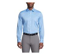 Van Heusen Dress Shirt Regular Fit Flex Collar Stretch Solid Chemise habillée, Blue Frost, M Cou 14 cm, Manche 81/84 cm Homme