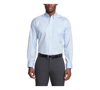 Van Heusen Chemise habillée Coupe Classique Infroissable Unie, Bleu Danois, XL Homme