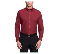 Van Heusen Dress Shirt Regular Fit Oxford Solid Chemise, Cayenne, XL Homme