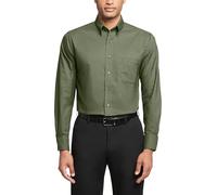 Van Heusen Oxford Chemise décontractée Unie Coupe Droite, Vert foncé, 15.5"-16" Neck 33"-34" Sleeve Homme
