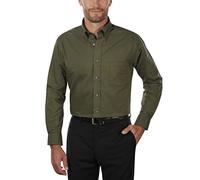 Van Heusen Chemise habillée pour Homme, Coupe Classique, col boutonné Oxford Solide, Vert foncé, XXL