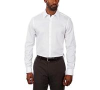 Van Heusen Chemise habillée Extensible à col Flexible, Blanc, 15.5 Neck / 34-35 Sleeve Homme