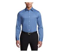 Van Heusen Dress Shirt Slim Fit Flex Collar Stretch Solid Chemise, Bleu poudré, 14.5 Neck / 32-33 Sleeve Homme