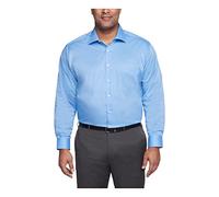 Van Heusen Fit Dress Shirt Flex Collar Stretch Solid (Big and Tall) Chemise, Bleu givré, 46 cm Cou 89 cm-91 cm Manche Homme
