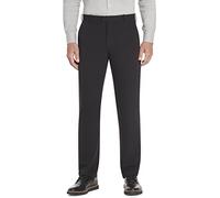 Van Heusen Flex Flat Front Straight Fit Pant Pantalon décontracté, Noir, 33 W/32 L Homme
