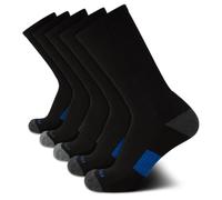 Van Heusen Lot de 5 paires de chaussettes de sport rembourrées pour homme, Noir/gris multicolore, 6-12.5