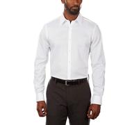 Van Heusen Men's Flex Collar Slim Fit Stretch Dress Shirt, White, 16" Neck 32"-33" Sleeve