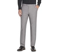 Van Heusen Men's Flex Straight Fit Flat Front Pant, Silver Grey, 44W x 34L