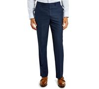 Van Heusen Men's Regular Fit Suit Separate Pant, Blue/Charcoal Birdseye, 46W x 32L