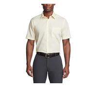 Van Heusen Short Sleeve Dress Shirt Regular Fit Poplin Solid Chemise, Jaune/Citron émaillé/Jaune, 39,37 cm Cou Homme