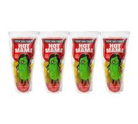 Van Holten's Pickle Lot de 4 cornichons dans une pochette - Pas de réfrigération nécessaire (Hot Mama)