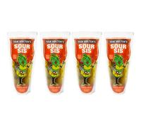 Van Holten's Pickle Lot de 4 cornichons dans une pochette - Pas de réfrigération nécessaire (Sis)