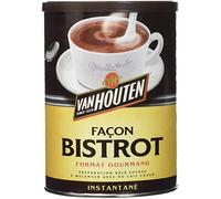 Van Houten - Cacao Façon Bistro - Cacao en Poudre pour Boissons Cacaotées Instantanées - Cacao Soluble - 3 Boîte Format Familial de 425g