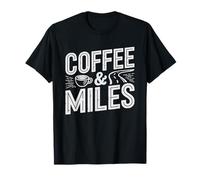 Van Life Coffee Morning Camp Retro Sunrise Illustration T-Shirt