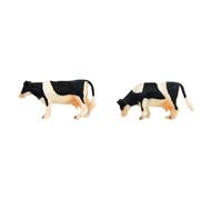 Kids Globe 571873 - Vaches 2 Pack Noir Et Blanc Verticaux L'échelle 1:32