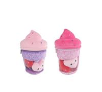 Van Manen peluche crème glacée avec cœurs - jouets de 25 cm