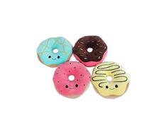 Van Manen Peluche Fluffy Menu avec 4 Donuts - Peluche 40cm